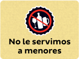 No le servimos a menores logo