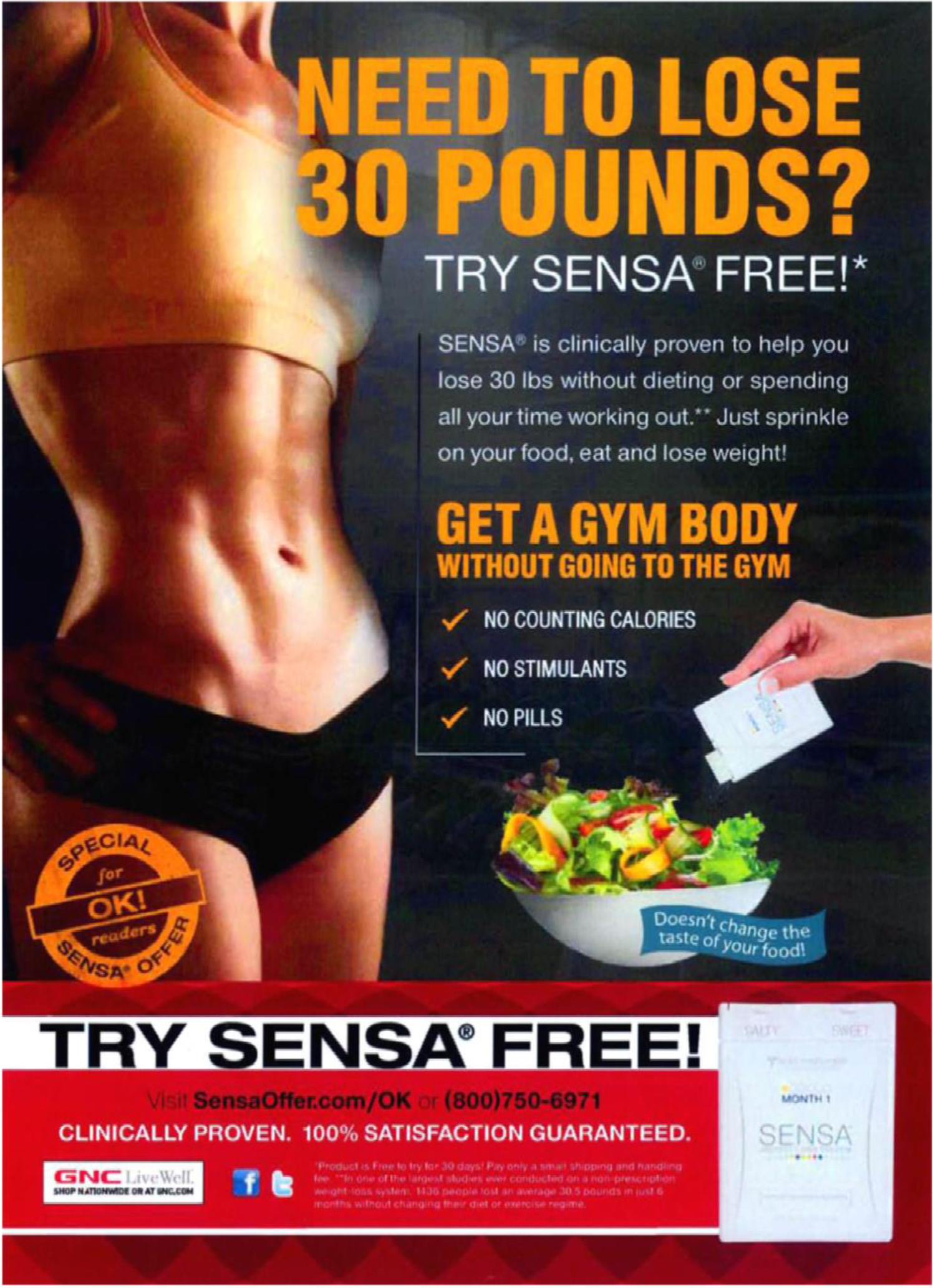 Sensa advertisement