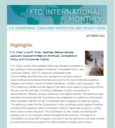FTC International Monthly: October 22