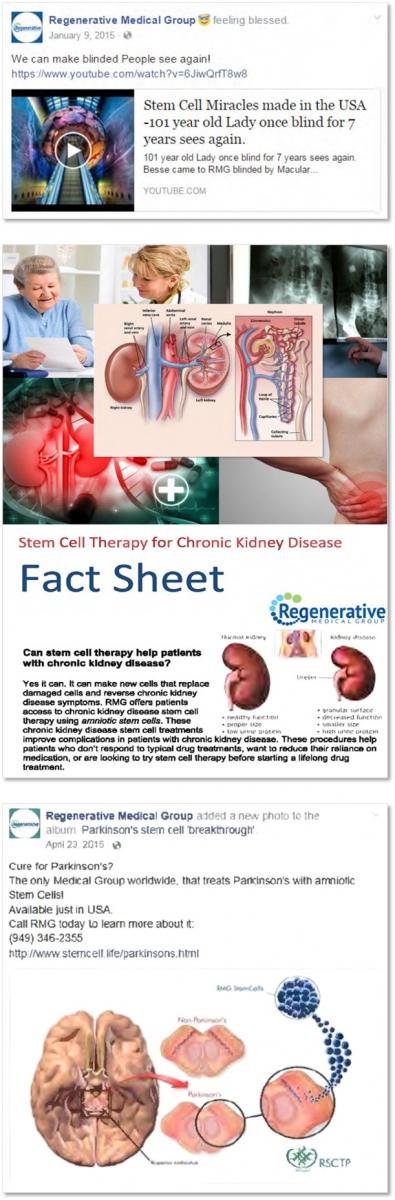 Regenerative Medical complaint exhibits