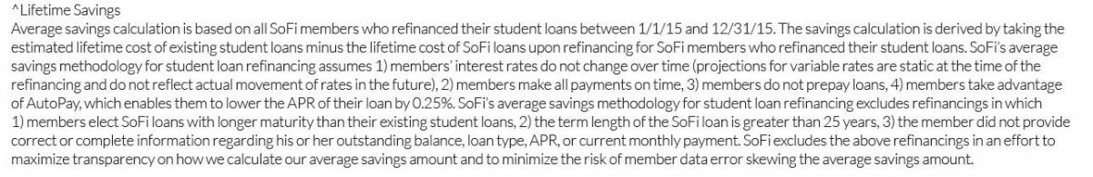 SoFi LifeTime Savings text