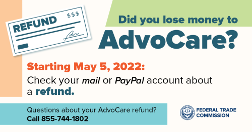 Did you lose money to AdvoCare? Starting May 5, 2022: Check your mail or PayPal account about a refund