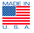 Made in the USA graphic with flag