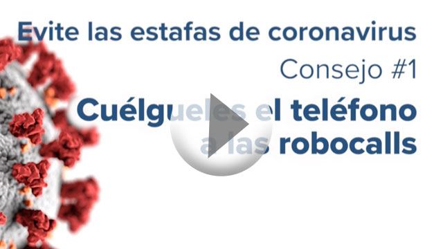Thumbnail of coronavirus scam video.
