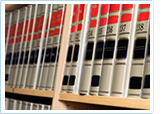 Books sitting on a shelf