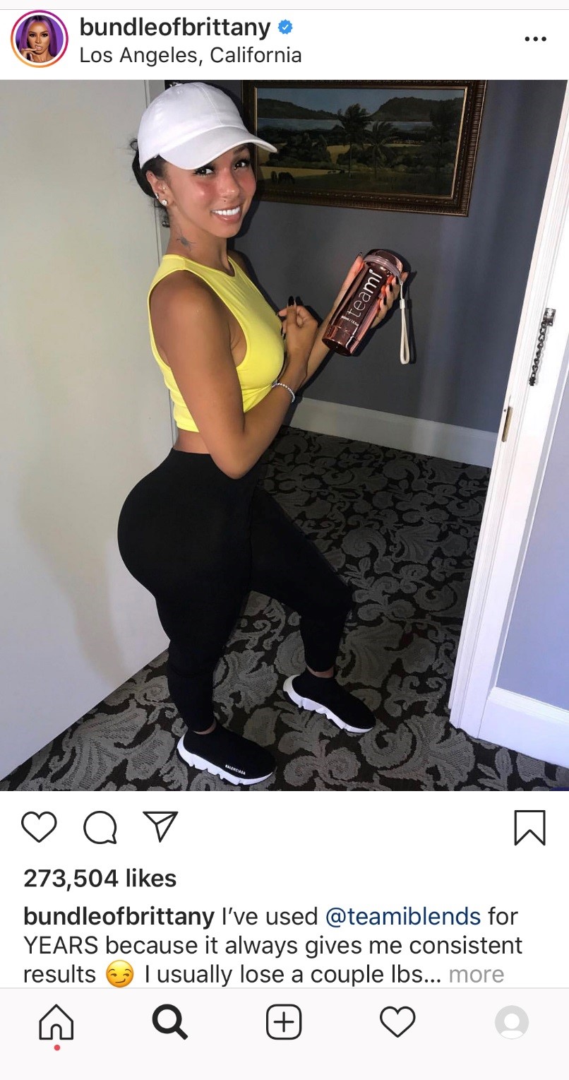 Brittany Renner Teami Endorsement