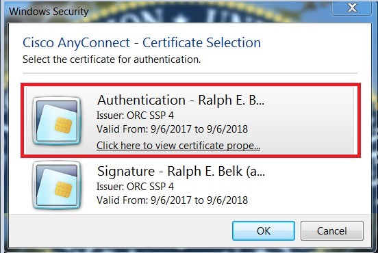 cisco anyconnect secure mobility client certificate validation failure