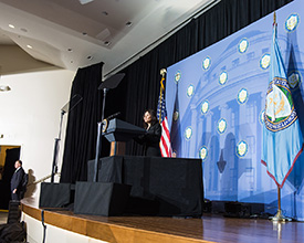 Chairwoman Ramirez speaking at FTC to welcome President Obama