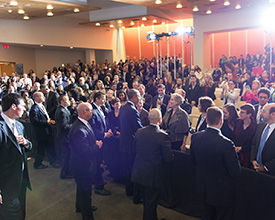 President Obama greets FTC employees.