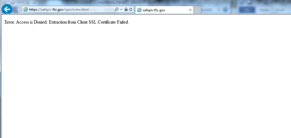 SAFE PIV Login Instructions Government Furnished Equipment Federal 