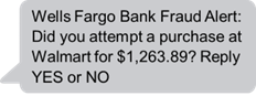 Wells Fargo Bank Fraud Alert