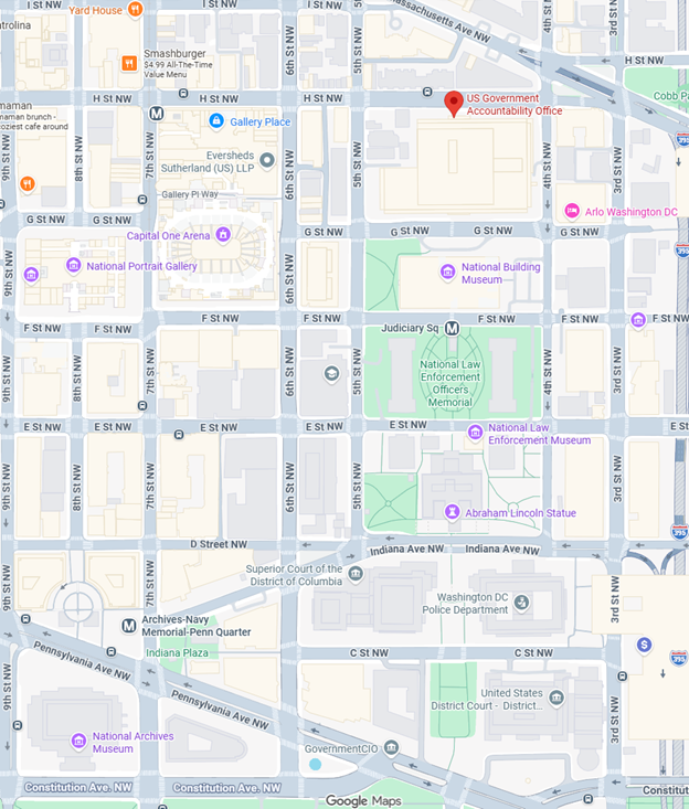 GAO building map