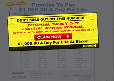 Publishers Clearing House ad
