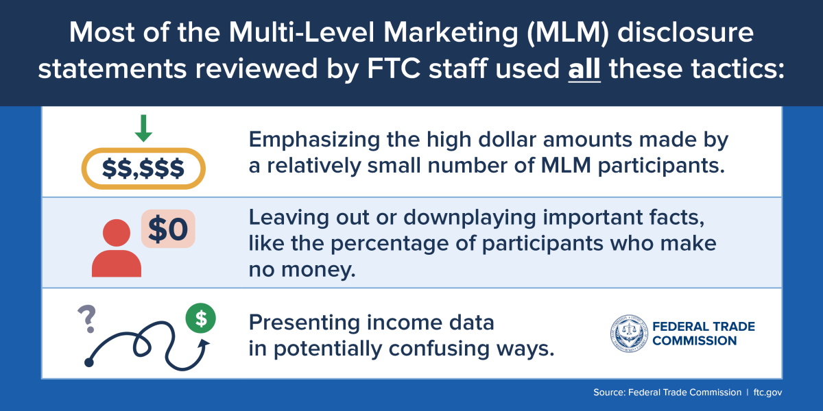 FTC Staff Issue Report on Multi-Level Marketing Income Disclosures